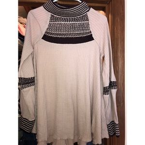 FREEPEOPLE sweater with mock neck